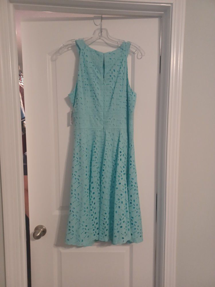 Womens Size 12 Eyelet Dress New With Tags Never Worn