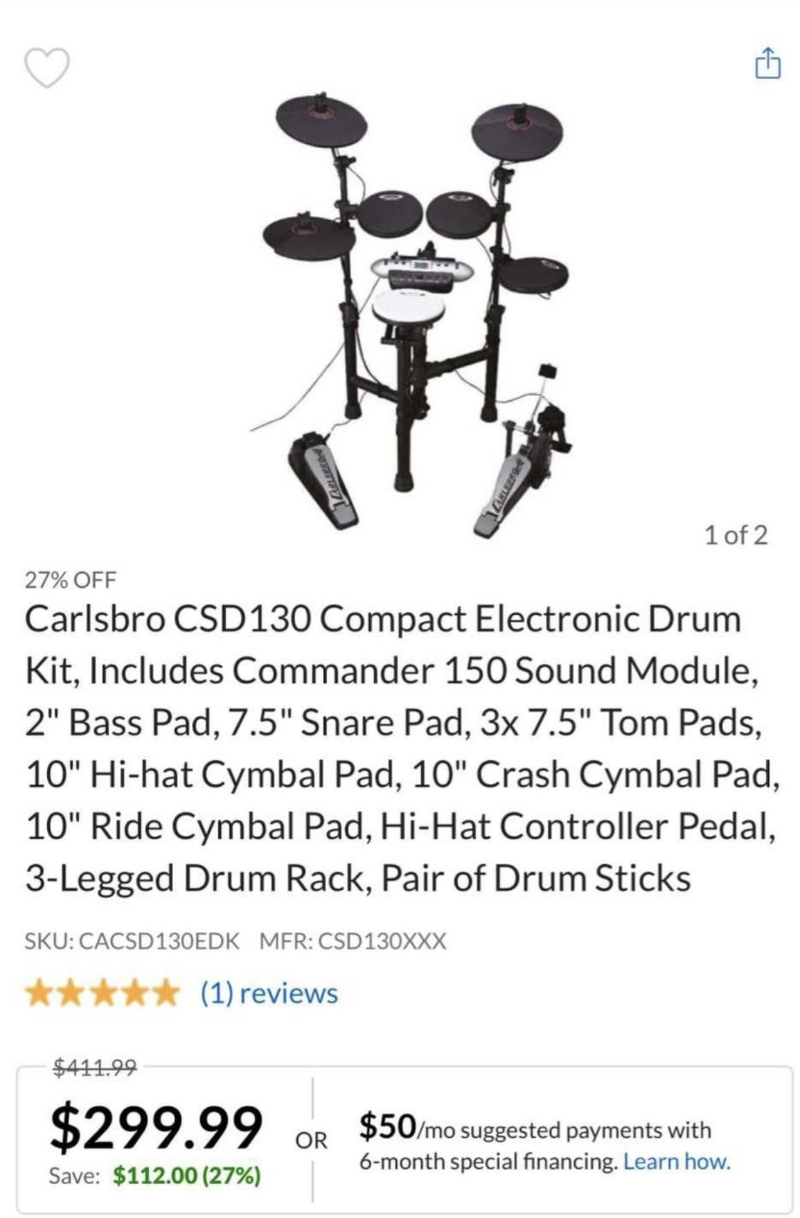 Carlsbro Digital Drumset