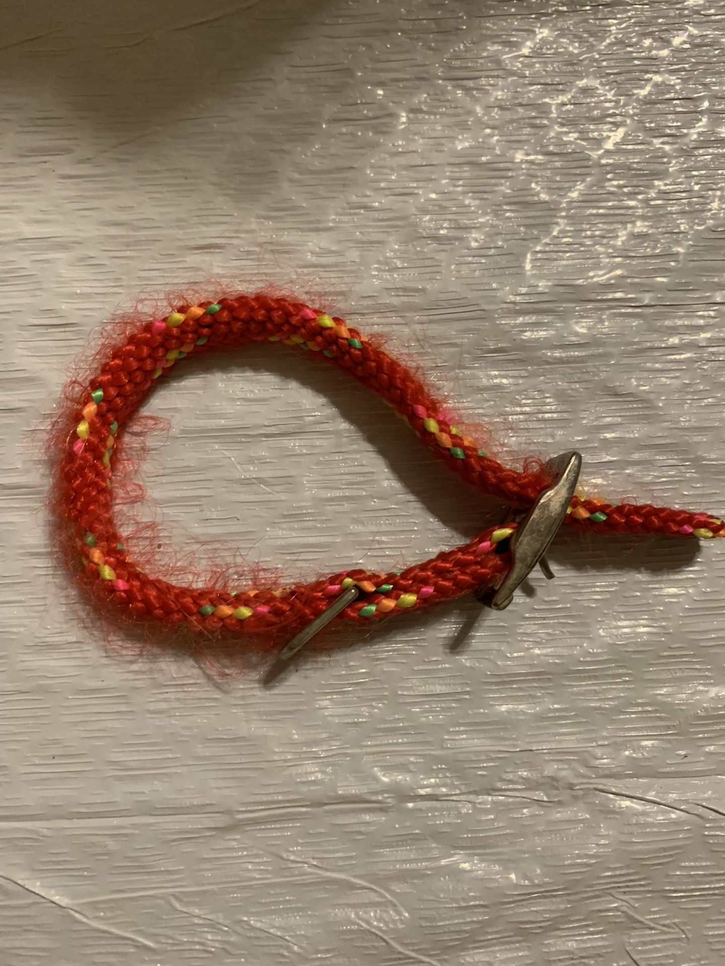 D-14 Small Dog Collar. 8" Long Dogs Only. Red And Multicolor. $3