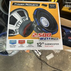 Power Acoustic 12” Subwoofer