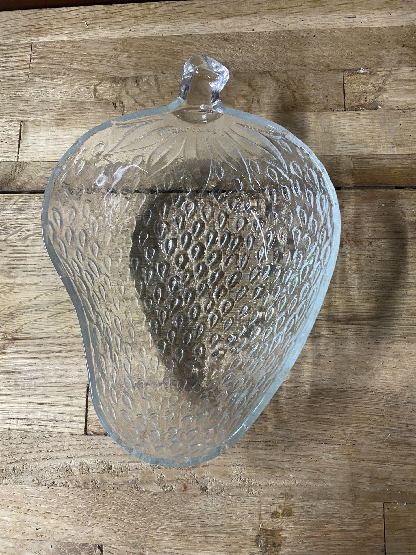 Strawberry shaped Glass Bowl