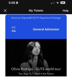 Olivia Rodrigo Concert - August 13th 