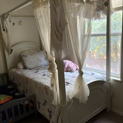 Twin Size Bed Frame For Little Girls 