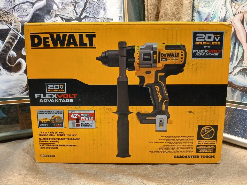 NEW DEWALT 20V BRUSHLESS 1/2 HAMMER DRILL DRIVER TOOL