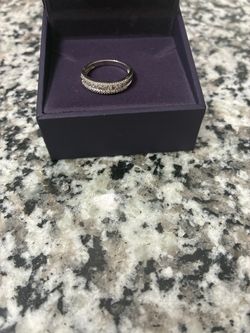 White gold and diamond band /ring like new