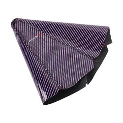 Brand New Universal Nismo Carbon Fiber Purple Leather PVC Style Black Stitch Leather Gear Manual Shifter Shift Knob Boot