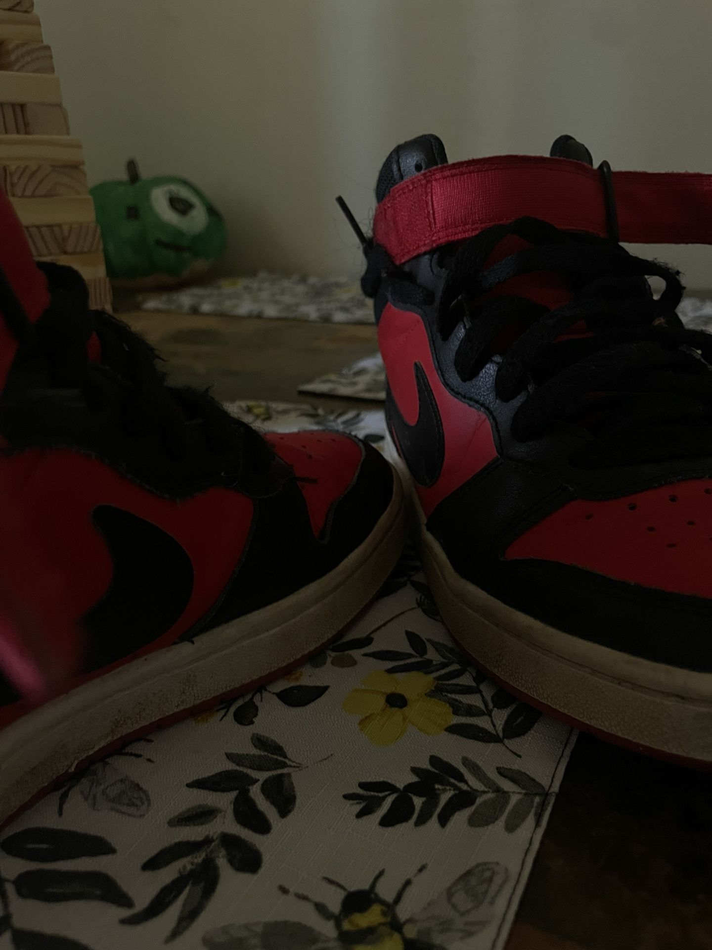 Red And Black Nike Shoes