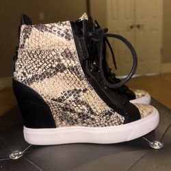 Giuseppe Zanotti Snake Wedge Sneakers 