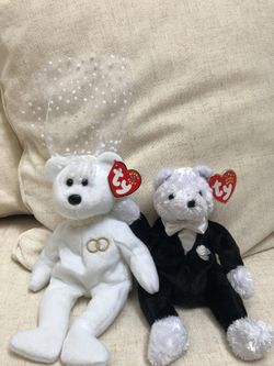 Ty Bride And Groom Beanie Babies - NWT