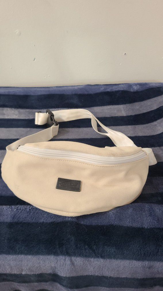 Vans White Leather Fanny Pack