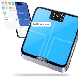 Smart Scale for Body Weight, Digital Bathroom Scale with Customizable Lighting Colors