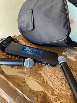 SHURE DUAL CHANNELS MICROPHONE BLX88 BETA 58a WIRELESS MICROPHONES