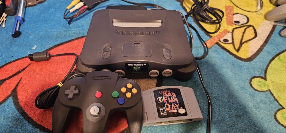 Nintendo 64 With Conker Bad Fur Day