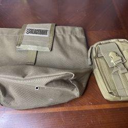 lot of 2 Tactical Packs : blackhawk dump bag and Generic fanny pack