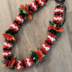 Hibiscus Graduation Ribbon Lei 🌺
