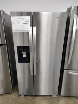 Whirlpool side by side refrigerator
