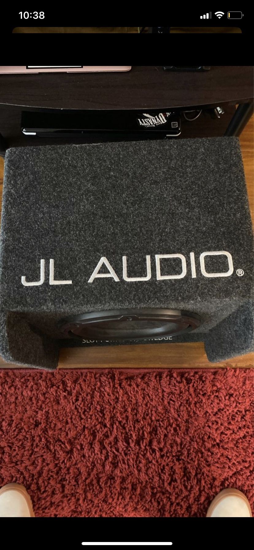 10” JL audio slot-ported base wedge sub