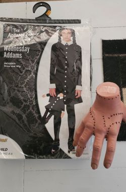 Adams family Wednesday child kids Halloween Costume Size small