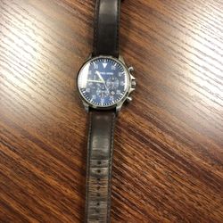 Michael Kors Men’s Watch W/ Brown Leather Band ( Band Has Some Wear) 