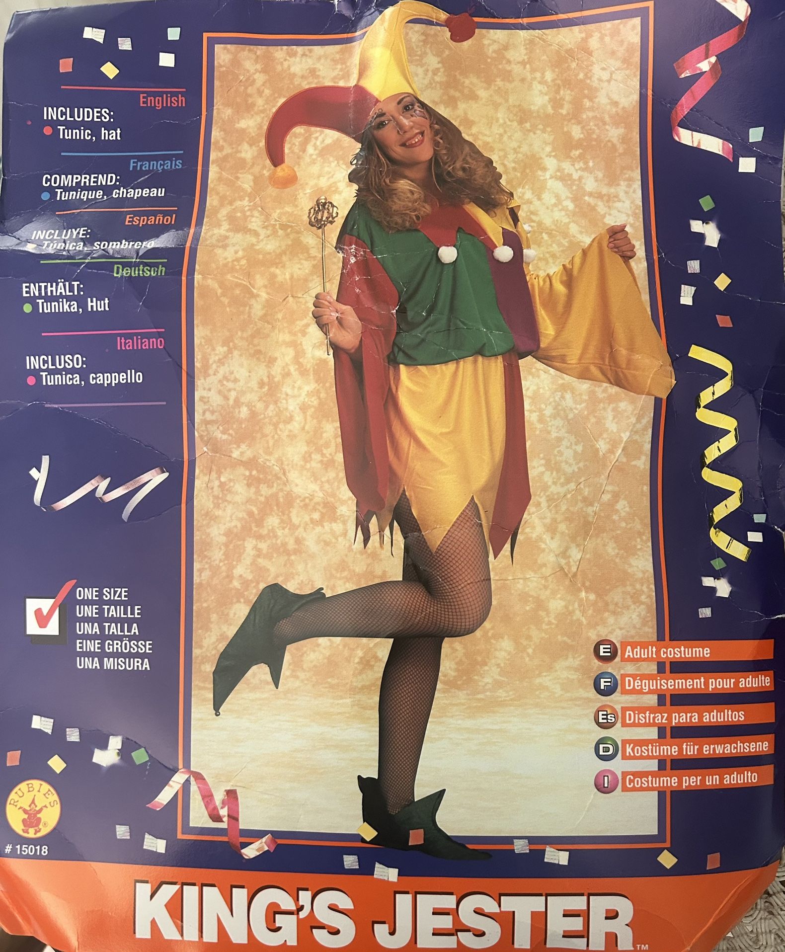 King’s  Jester Costume- Adult