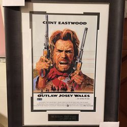 Signed Clint Eastwood Poster