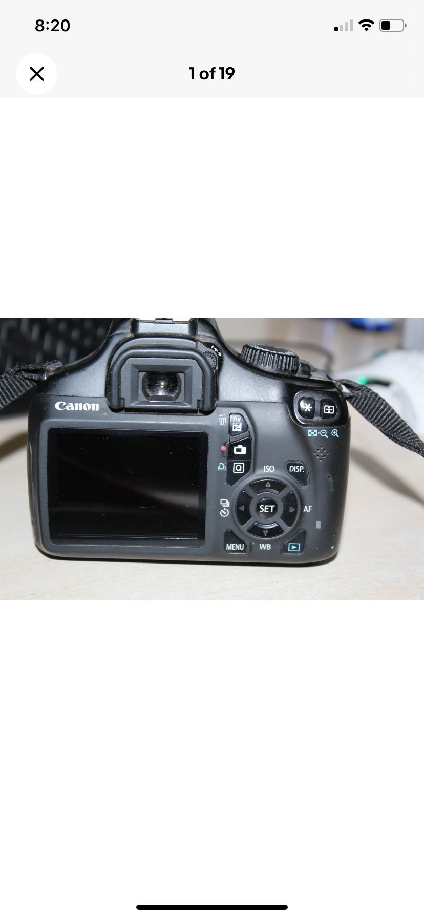 Canon DS126291 12.2 MP DSLR EOS Rebel T3 w/ 18-55mm With  No Battery