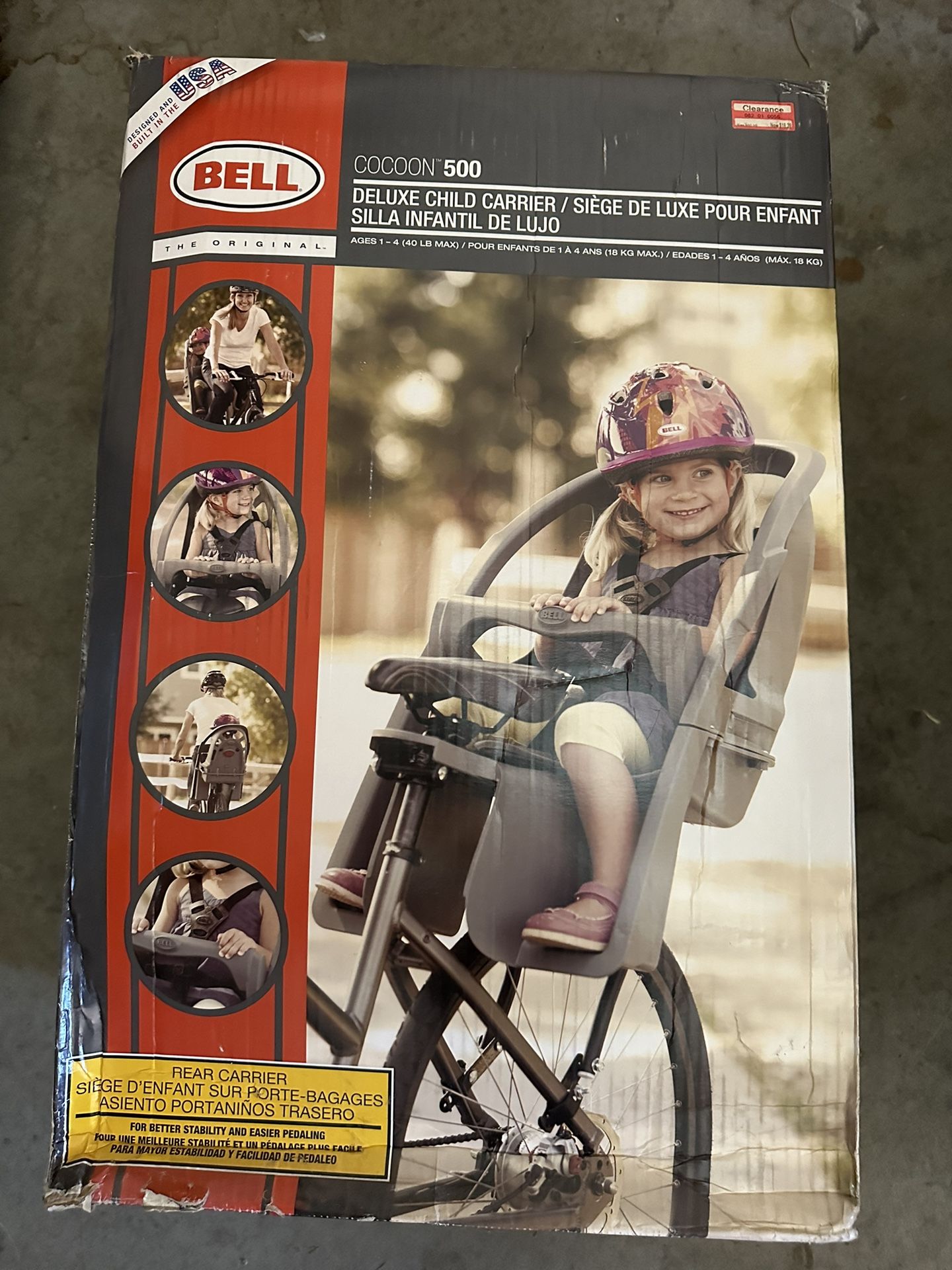 Bell Deluxe Child Carrier Bike Cocoon 500
