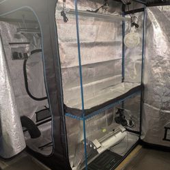 Complete Indoor Grow Tent Kit w/ Lights, Fans, Nutrients & Accessories - All-In-One System!