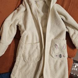 girl bath terry robe, 4t-5t