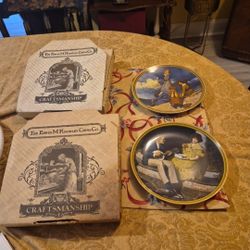 Two norman rockwell collectible plates 