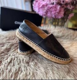 Authentic Chanel Lambskin Espadrilles
