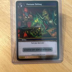 Fortune Telling - World Of Warcraft TCG Loot Card - Unscratched 