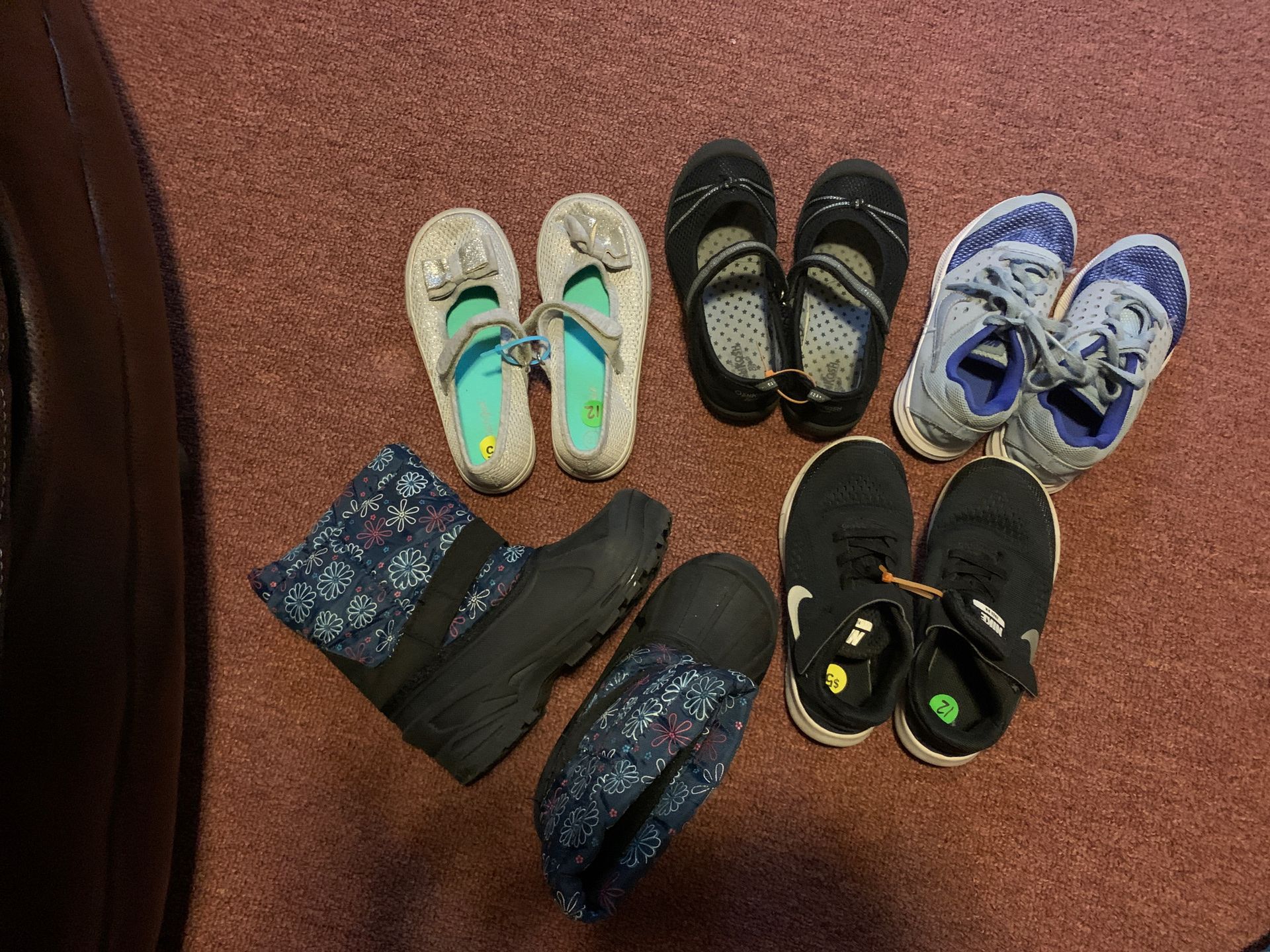 Little Girl Size 12 Shoes (lot of 5)