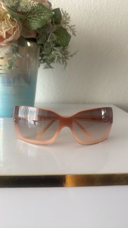 💯 Authentic CHANEL Pink Rectangle Frame Black Tint Sunglasses-5065