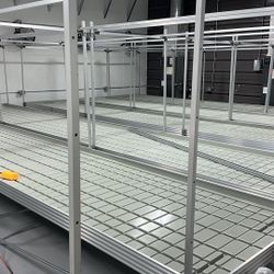 Custom Hydro Rolling Bench V Track Tables/Trays/LEDs