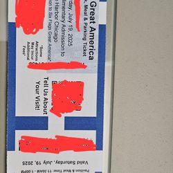 Six Flags Great America + Hurricane Harbor +Parking +Lunch July19
