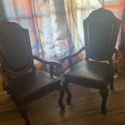 sillas de piel