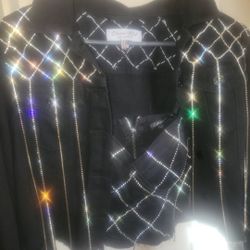 Rhinestone Jacket and Crop