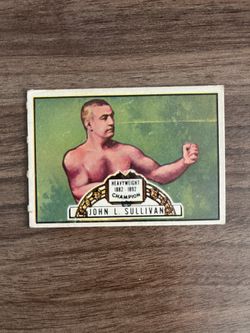 1951 John L. Sullivan Boxing Card / Vintage