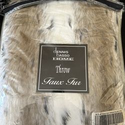 Faux Fur Throw Blanket