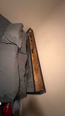 Bed with mattress
