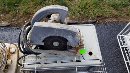 Vintage circular saw.