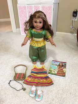 American girl doll 18in Retired Lea With Accessories Xmas Presents 🎁 $125 FIRM