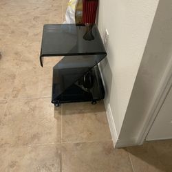 Glass Table End Table Accent Table 