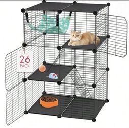 Cat Cage 3-Tier DIY Catio Cat Enclosures