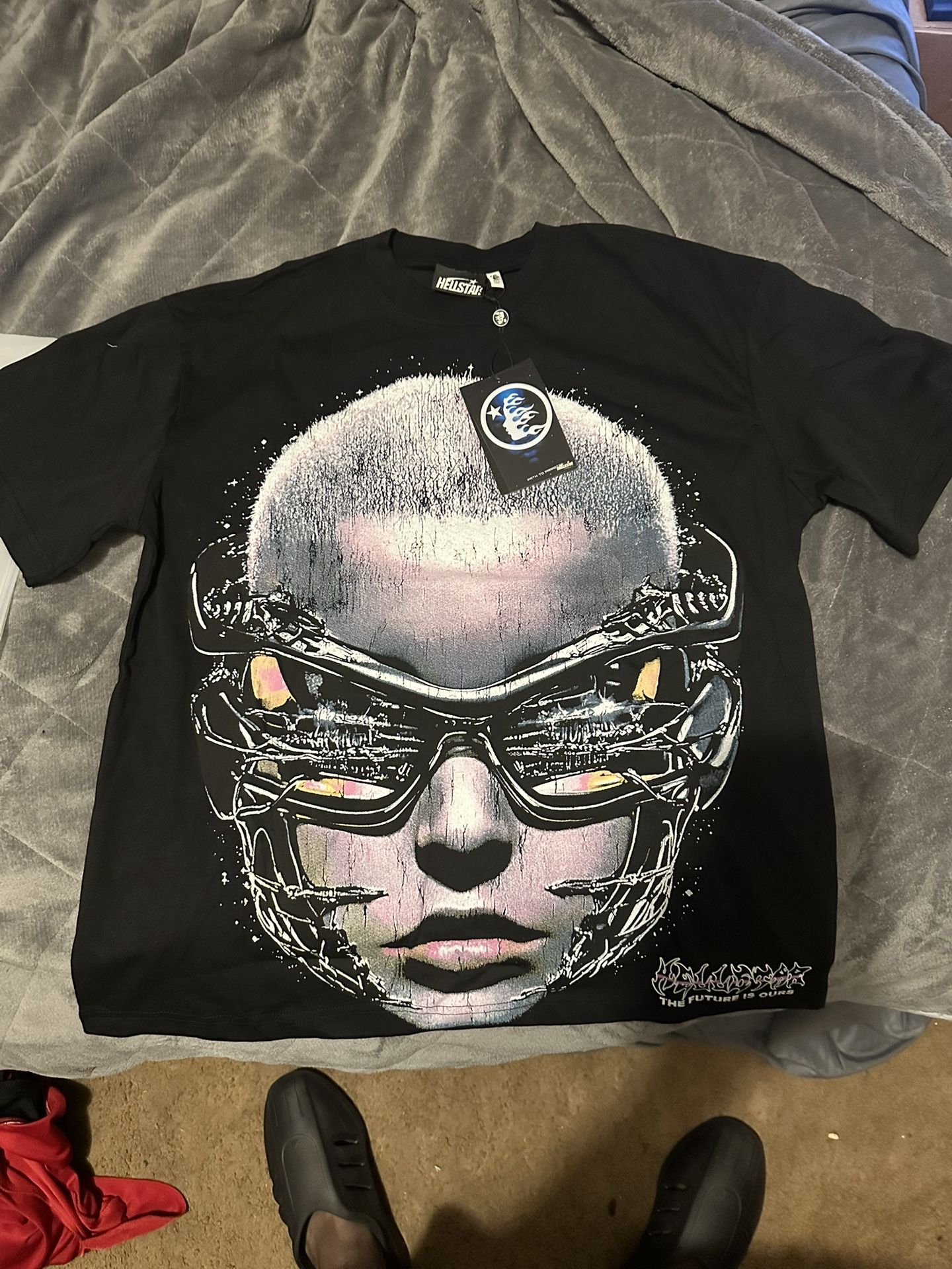 Hellstar Street Wash Mens Short Sleeve T-shirt (Large)