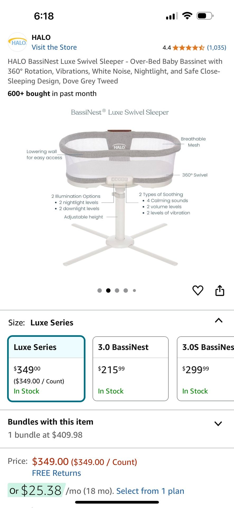 Halo Bassinet Luxe