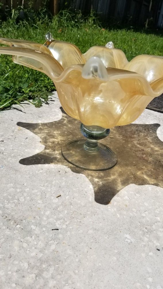 Glass flower decoration