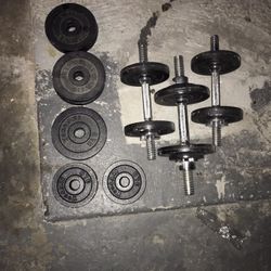 Live hard With Iron Dumbell Weight Set 70lbs