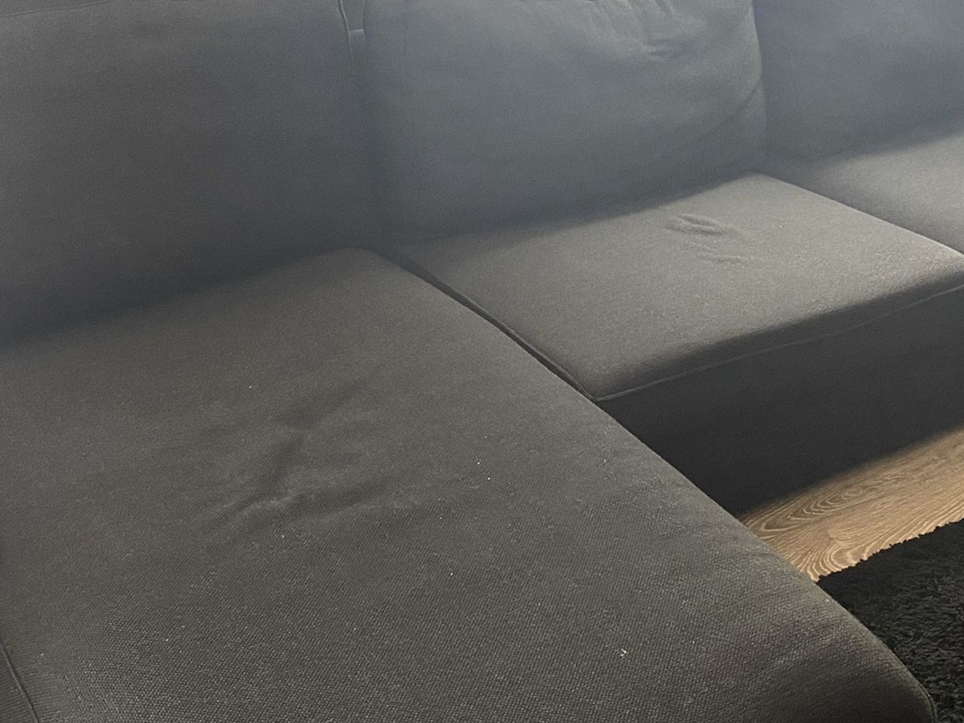 IKEA Couch (black w/chaise)